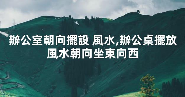 辦公室朝向擺設 風水,辦公桌擺放風水朝向坐東向西